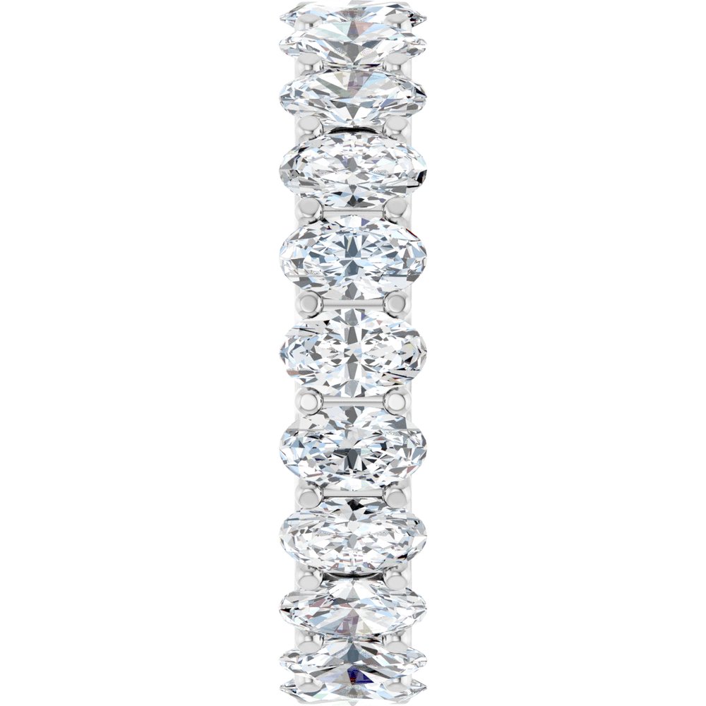 14K White ~4 1/3 CTW Lab-Grown Diamond Eternity Band