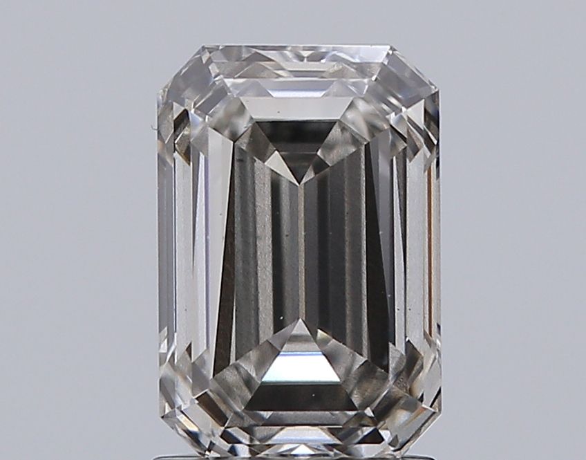 Gray Emerald Cut Diamond 2ct H SI1 EX EX