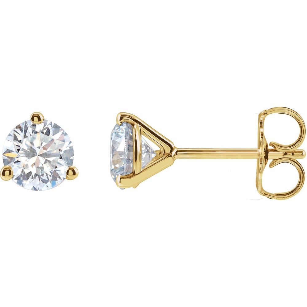 14K Gold Lab-Grown Diamond Stud Earrings