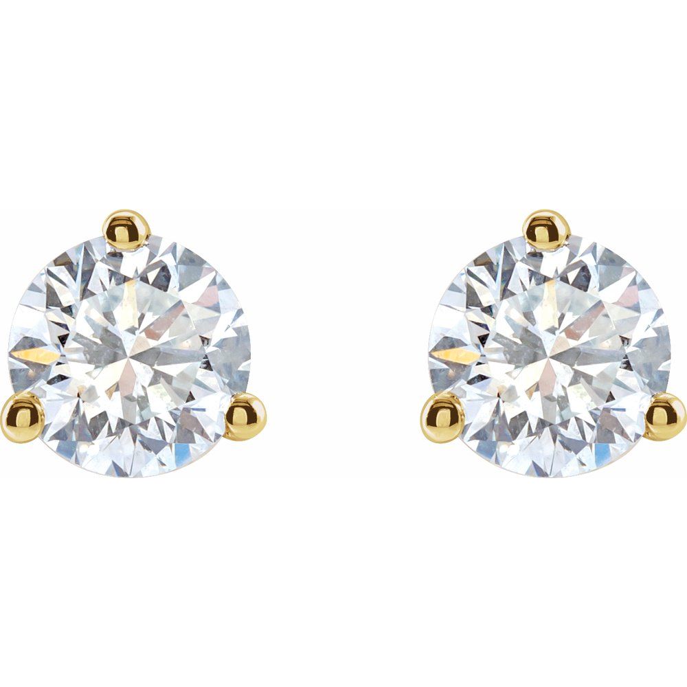 14K Gold Lab-Grown Diamond Stud Earrings
