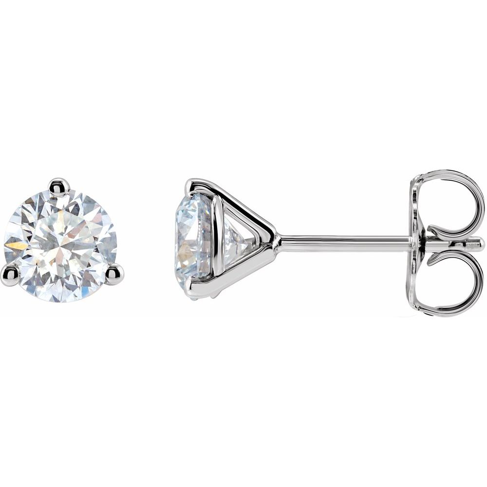 14K Gold Lab-Grown Diamond Stud Earrings